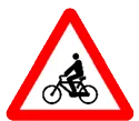 Se&ntilde;al antigua paso para ciclistas