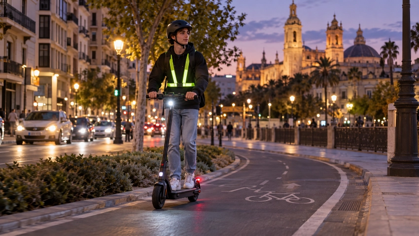 3. Patinetes eléctricos: edad mínima, casco y visibilidad