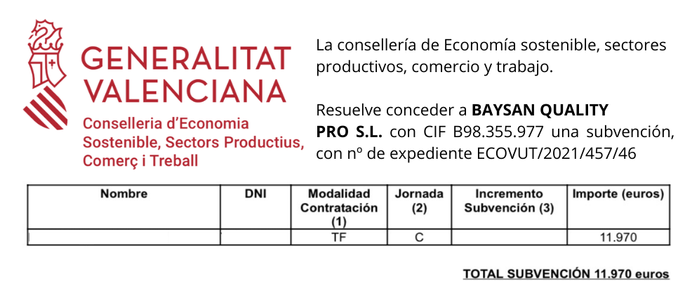 BAYSAN Cv 1 - Alquiler y renting de vehículos | Baysan Quality