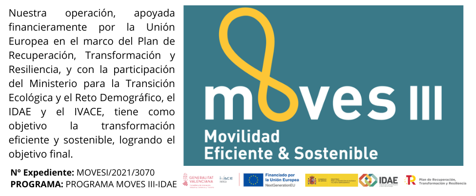 No Expediente MOVESI20213070 PROGRAMA PROGRAMA MOVES III IDAE - Alquiler y renting de vehículos | Baysan Quality